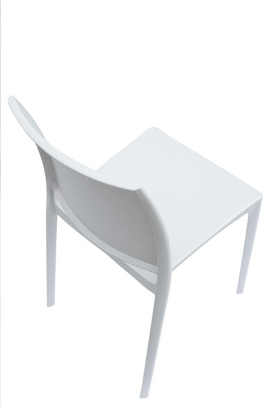 REST Scaun Modern de Eleganță Alb