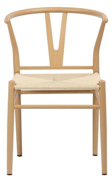 Scaun banquet de cafenea împletit, confort, culoare naturală