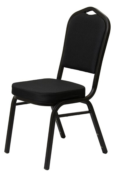 Scaun banket Luxus Dark 25x25x1.2, negru lucios