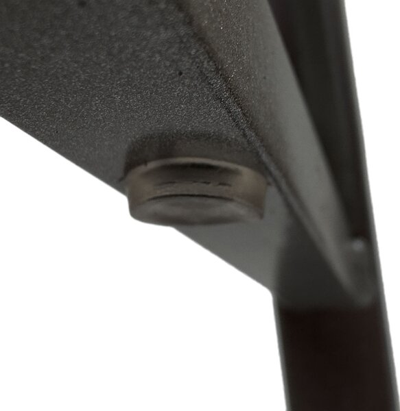 Scaun banket Luxus Dark 25x25x1.2, negru lucios