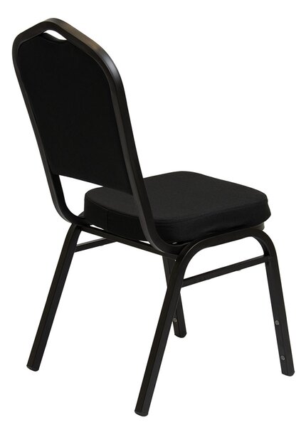 Scaun banket Luxus Dark 25x25x1.2, negru lucios