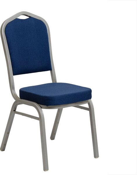 Scaun de banket de lux Luxus 25x25x1.2 albastru neted