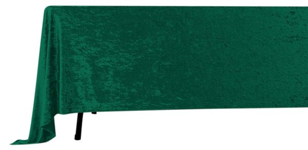 Fata de masa dreptunghiulara din catifea verde 280x160cm Catifea