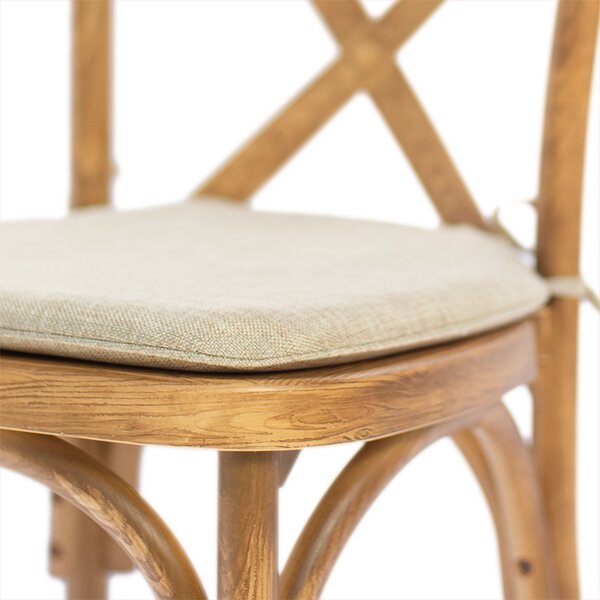 Scaun industrial rustic Boho PP - imitatie lemn deschis