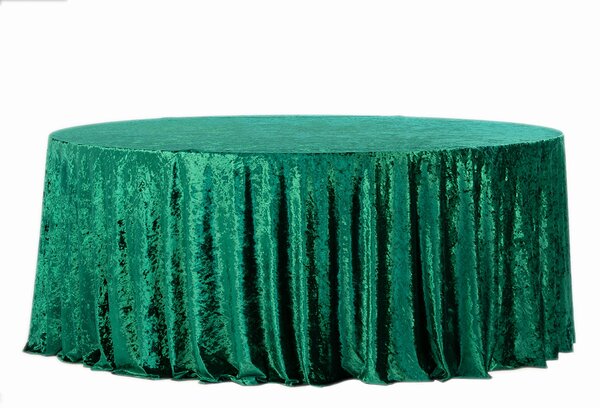 Fata de masa rotunda din catifea verde Fi340cm Catifea