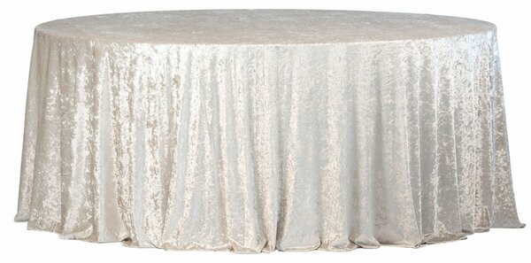 Fata de masa rotunda din catifea bej Fi340cm Velvet