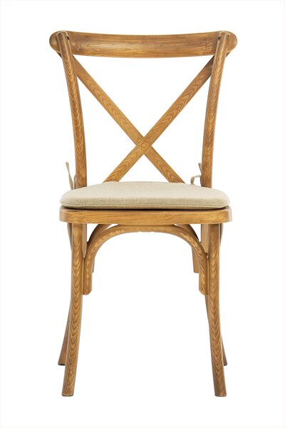 Scaun industrial rustic Boho PP - imitatie lemn deschis