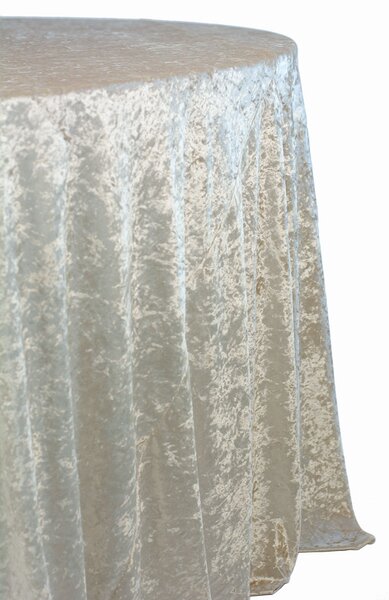Fata de masa rotunda din catifea bej Fi340cm Velvet