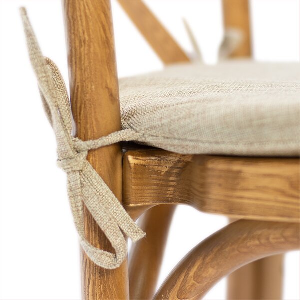 Scaun industrial rustic Boho PP - imitatie lemn deschis