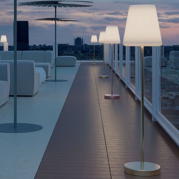 Newgarden Lola Slim 120 lampadar solar antracit, reglabil, Negru, Metal, Lumini solare