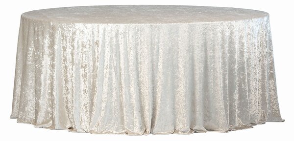 Fata de masa rotunda din catifea bej Fi340cm Velvet