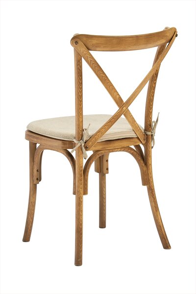 Scaun industrial rustic Boho PP - imitatie lemn deschis