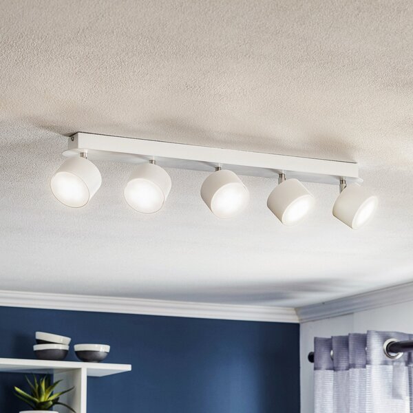 Eko-Light Spot de tavan Cloudy cu 5 becuri, alb, reglabil, Alb, Camera de zi / sufragerie, Metal, Modern