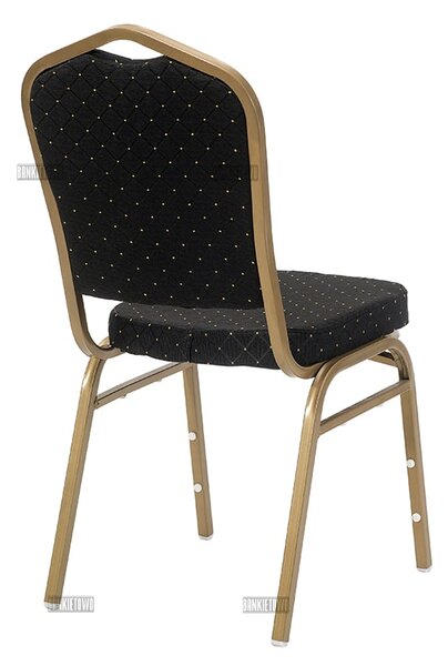 Scaun de banchet Roma negru 25x25x1,2