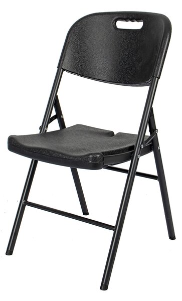 Scaun pliabil pentru gradină Strong negru