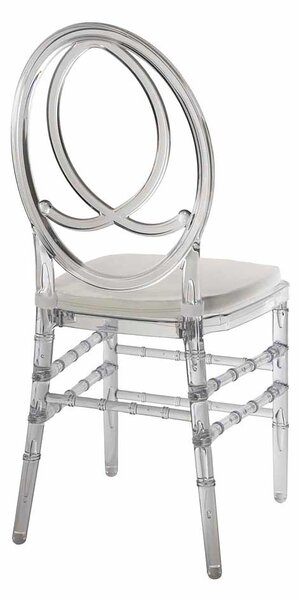 Scaun american de nuntă Phoenix color PP - transparent