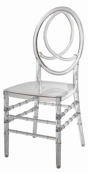 Scaun american de nuntă Phoenix color PP - transparent