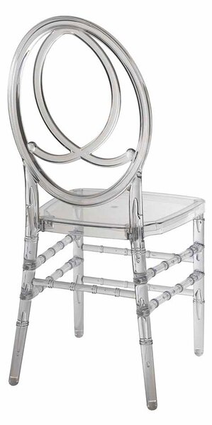 Scaun american de nuntă Phoenix color PP - transparent