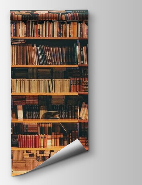 Fototapet Bibliotecă mare plină de cărți, Fototapet spațiu extins, Fototapet populare, u40004 - Tapeko.ro