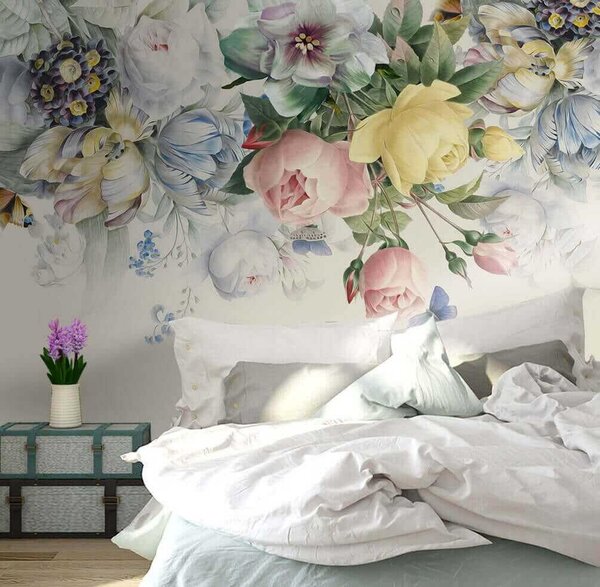 Tapet Buchet floral delicat, Fototapet Flori, u39845 : Uwalls.ro