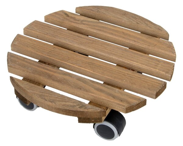 Bază mobilă pentru ghiveci din lemn ø 29 cm (înălțime 8 cm) Indoor – Esschert Design