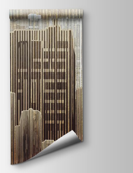 Fototapet Linia orizontului orașului cu multe clădiri înalte, Fototapet geometric 3D, Fototapet populare, u42742 - Tapeko.ro