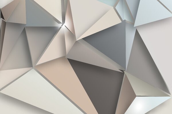 Fototapet Forme geometrice abstracte în culori moi, Fototapet geometric 3D, Fototapet populare, u42871 - Tapeko.ro