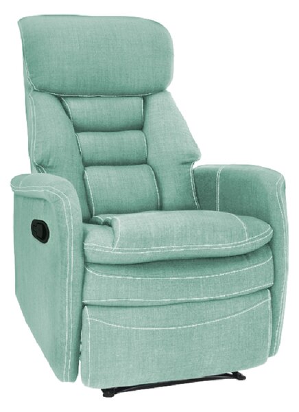 KONDELA Fotoliu pentru relaxare, material textil mentol, KOMFY