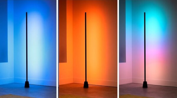 WiZ - Lampă de podea reglabilă LED RGBIC GRADIENT LED/9,7W/230V 2700-6500K Wi-Fi