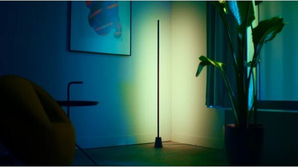 WiZ - Lampă de podea reglabilă LED RGBIC GRADIENT LED/9,7W/230V 2700-6500K Wi-Fi