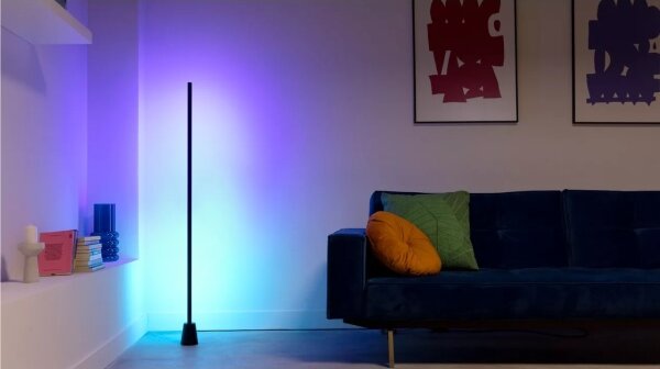 WiZ - Lampă de podea reglabilă LED RGBIC GRADIENT LED/9,7W/230V 2700-6500K Wi-Fi