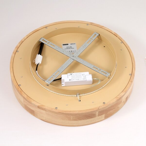 Brilagi-LED Plafonieră FALCON WOOD LED/30W/230V 3000/4000/6000K 45 cm lemn