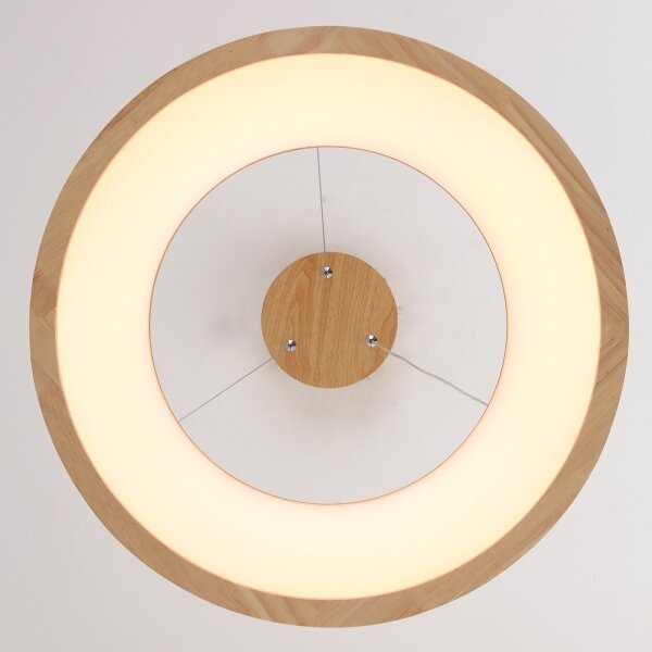 Brilagi -LED Lustră suspendată pe cablu FALCON WOOD LED/30W/230V 3000/4000/6000K 45 cm lemn