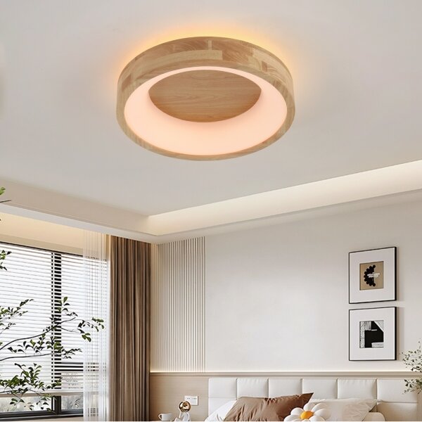 Brilagi-LED Plafonieră FALCON WOOD LED/30W/230V 3000/4000/6000K 45 cm lemn