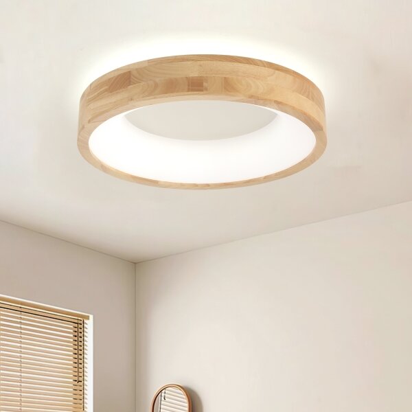 Brilagi-LED Plafonieră FALCON WOOD LED/30W/230V 3000/4000/6000K 45 cm lemn
