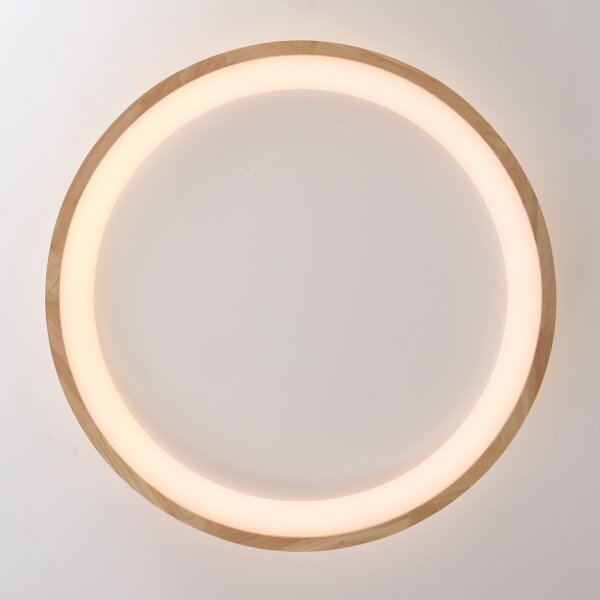 Brilagi-LED Plafonieră LED FALCON WOOD, 60W, 230V, 3000/4000/6000K, 80 cm, lemn