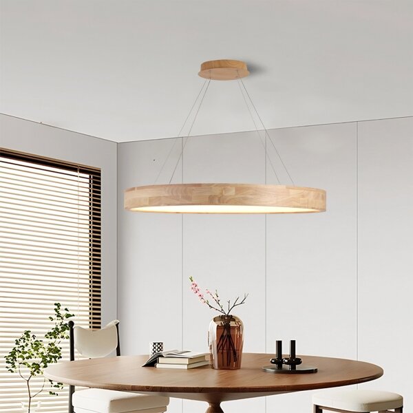Brilagi - Lustră suspendată pe cablu FALCON WOOD LED/60W/230V 3000/4000/6000K 80 cm din lemn