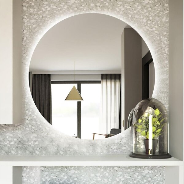 Baltica Design - Oglindă LED BRIGHT pentru baie, 15W/230V, 6500K, diametru 80 cm, IP65