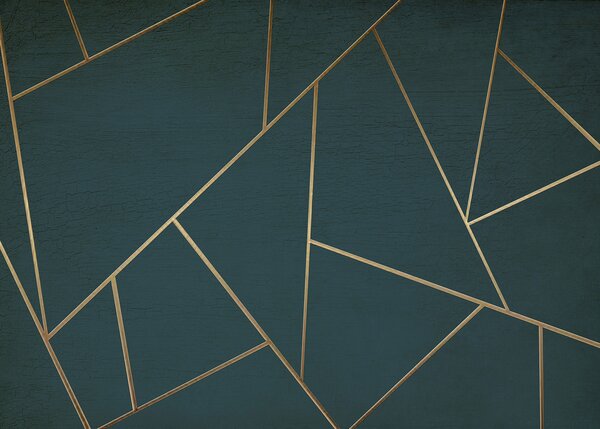 Fototapet Liniile abstracte teal se intersectează grațios, Fototapet textură, Fototapet populare, u47801 - Tapeko.ro