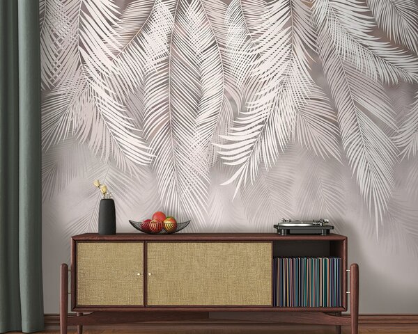 Tapet Frunze delicate care cad, Fototapet pădure, Fototapet Tropics, u48556v5 : Uwalls.ro