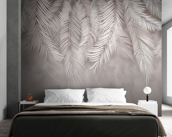 Tapet Frunze delicate care cad, Fototapet pădure, Fototapet Tropics, u48556v5 : Uwalls.ro