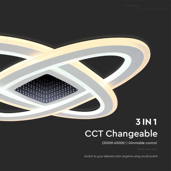 Plafonieră LED dimabilă LED/130W/230V 3000-6500K + telecomandă
