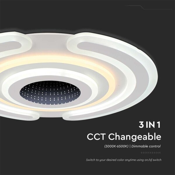 Plafonieră LED dimabilă LED/95W/230V 3000-6500K + telecomandă