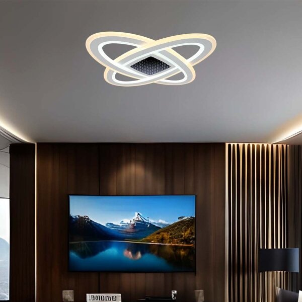 Plafonieră LED dimabilă LED/130W/230V 3000-6500K + telecomandă