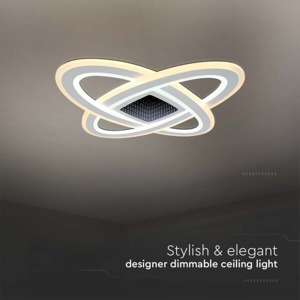 Plafonieră LED dimabilă LED/130W/230V 3000-6500K + telecomandă
