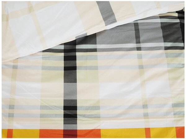 Lenjerie de pat din bumbac Renforce ORANGE KUBE colorat Dimensiunile lenjeriei: 70 x 90 cm | 140 x 200 cm