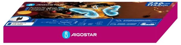 Aigostar - Decorațiune LED de Crăciun pentru exterior 234xLED IP44 fluture albastru