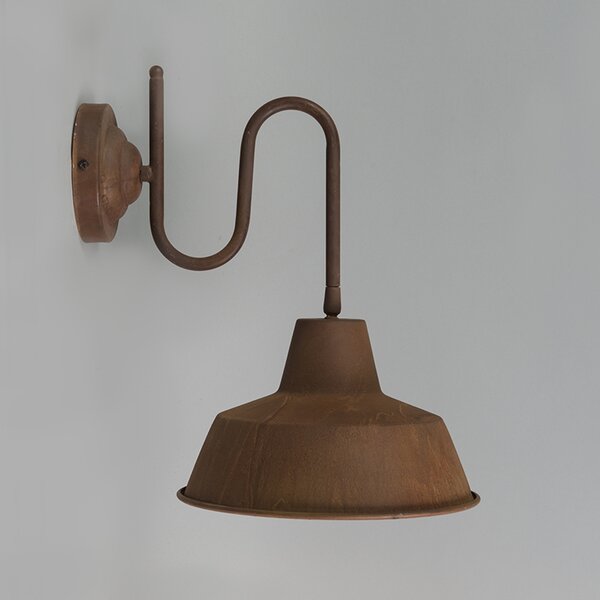 Set de 2 aplice ruginite cu interior auriu - Factory