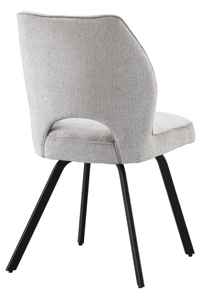 MAZZONI EXPORT TULIP Bej Închis (material textil UF980-03) - SCAUN MODERN TAPIȚAT PENTRU SUFRAGERIE/LIVING/BIROU LOFT