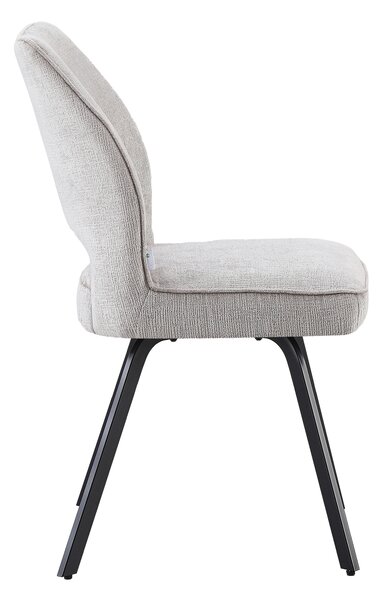 MAZZONI EXPORT TULIP Bej Închis (material textil UF980-03) - SCAUN MODERN TAPIȚAT PENTRU SUFRAGERIE/LIVING/BIROU LOFT